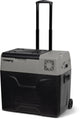 Frigo portatile elettrico a compressore monozona Steamy-e su ruote - 47 litri - 12v e 230v - per auto e campeggio - grigio