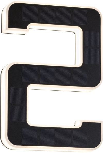 Iluminación solar LED para números de casa Paulmann, incl. batería reemplazable número 2 ip44 3000k 6lm negro