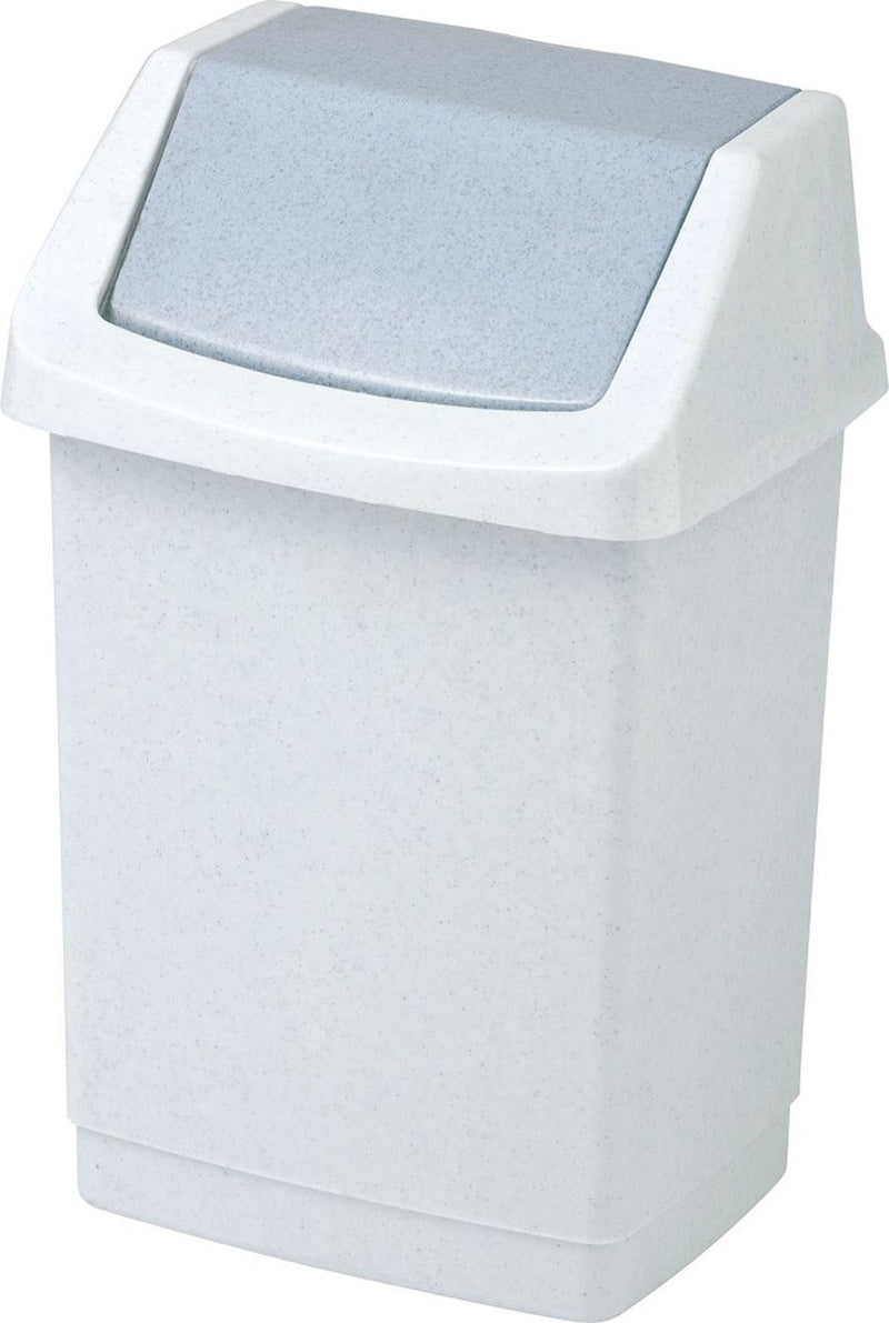 Curver cubo de basura basculante click-it 50 litros lux granito