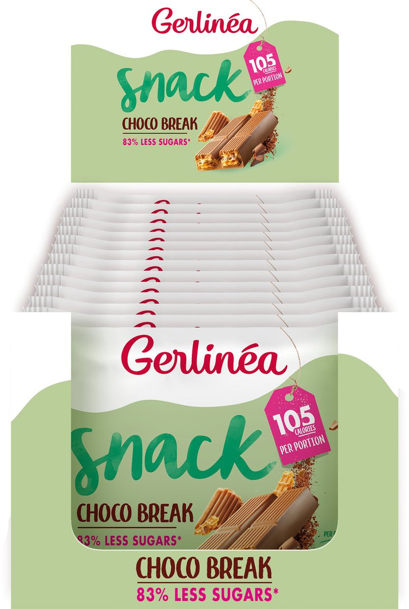 Gerlinea gerlinea low sugar - barrette - choco break - 14 x 64,5 gr