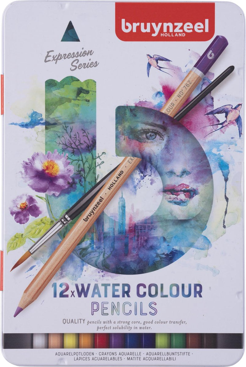 Bruynzeel Expression Aquarel Pencils, 12º.