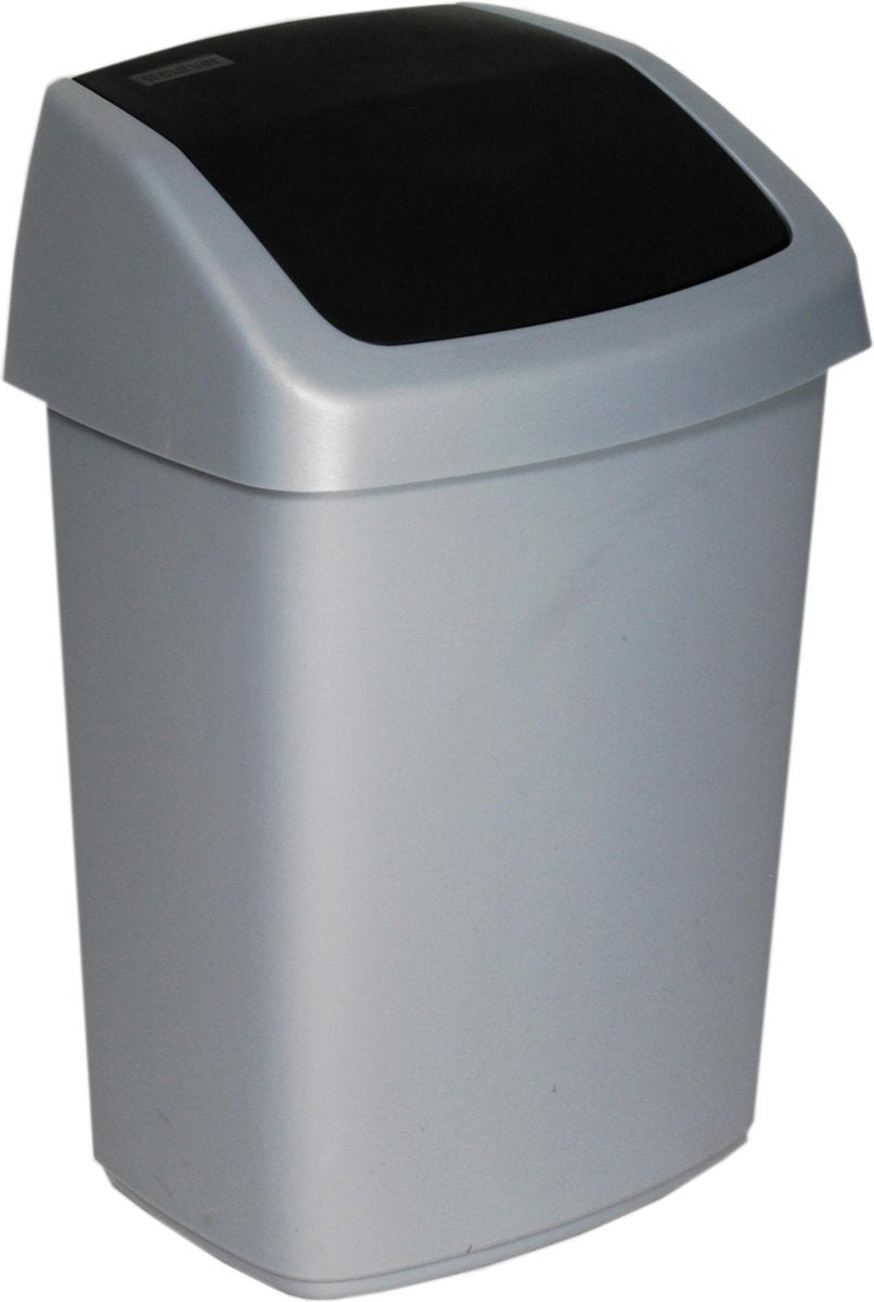 Curver waste bin swing silver antrac. 25l