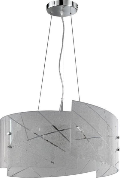 Trio sandrina - lámpara colgante - blanco - excl. 3x e27 4 w - montaje en techo - regulable en altura