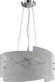 Trio sandrina - hanglamp - wit - excl. 3x e27 4 w - plafondbevestiging - in hoogte verstelbaar