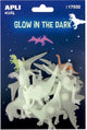 Apli kids stickers glow in the dark dino - multicolor - 9 pieces.