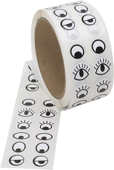 Creative Company Sticker Eyes Black White, 2000st.