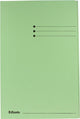 Cartelle Esselte 3 lembi folio 235x350mm verde