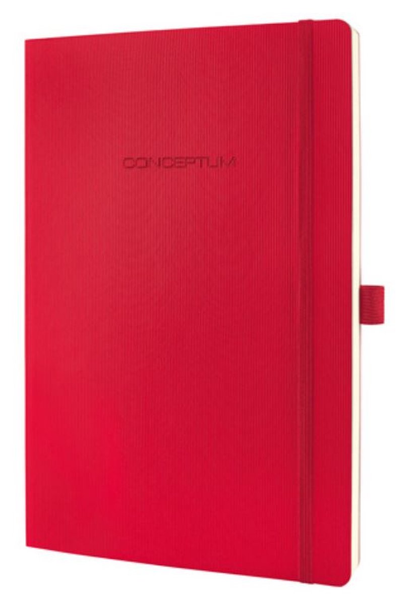 Cuaderno sigel - conceptum pure - a4 - tapa blanda - rojo - 194 páginas - 80 gramos - rayado - si-co315