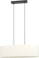 Lampada a sospensione Eglo febres - e27 - 78 cm - bianco e nero - tessuto orsacchiotto