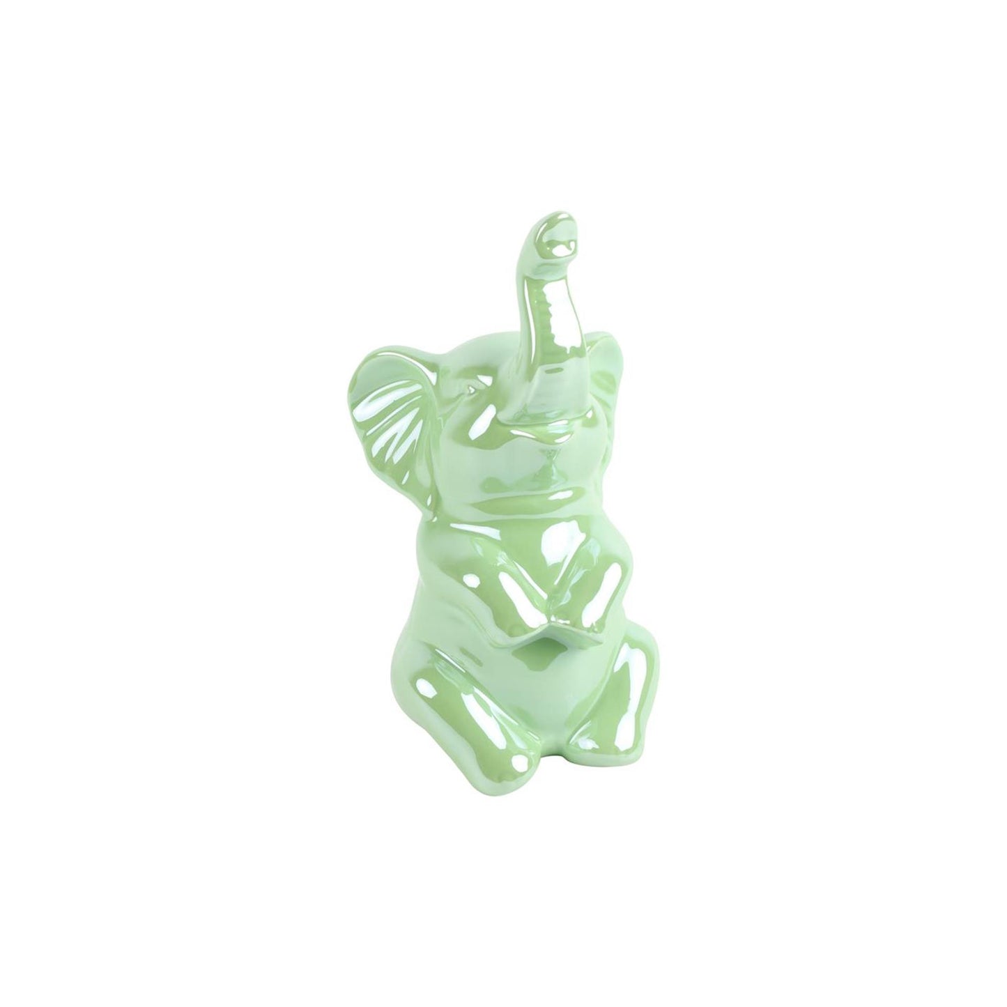 Statua elefante Countryfield verde chiaro 10x7,7x20,5 cm