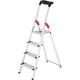Hailo Hailo 8040-415 L80 Escalera para el hogar de aluminio Comfortline 4 pasos