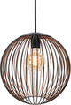 Eglo almanzora hanglamp - e27 - ø 32 cm - zwart koper
