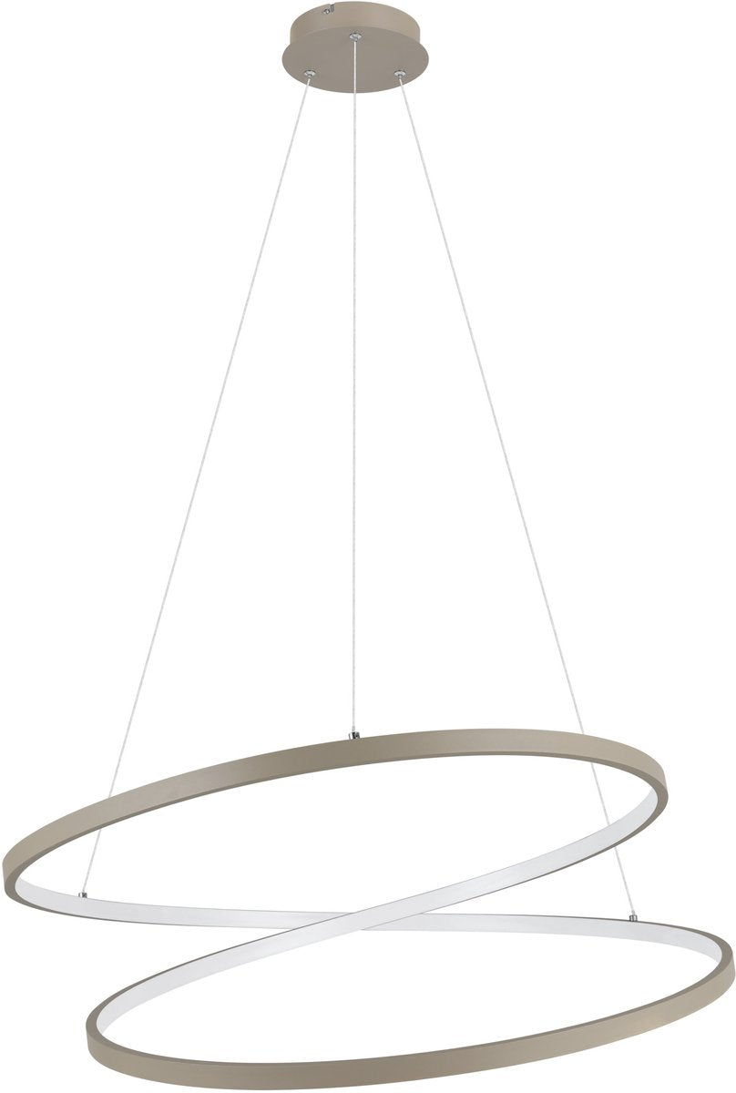 Eglo ruotale hanglamp - led - ø 70 cm - zandkleur beige wit