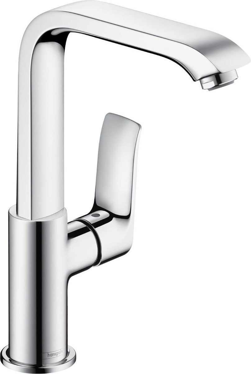 Hansgrohe Metris miscelatore monocomando lavabo 230 bocca alta e piletta push open - sporgenza bocca 155 mm