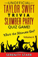 Ty non ufficiale taylor swift trivia slumber par gioco a quiz volume 4