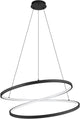 Lámpara colgante Eglo ruotale - LED - ø 70 cm - blanco y negro