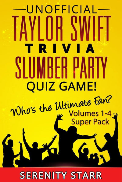 Ty no oficial taylor swift trivia slumber par quiz juego super pack volúmenes 1-4