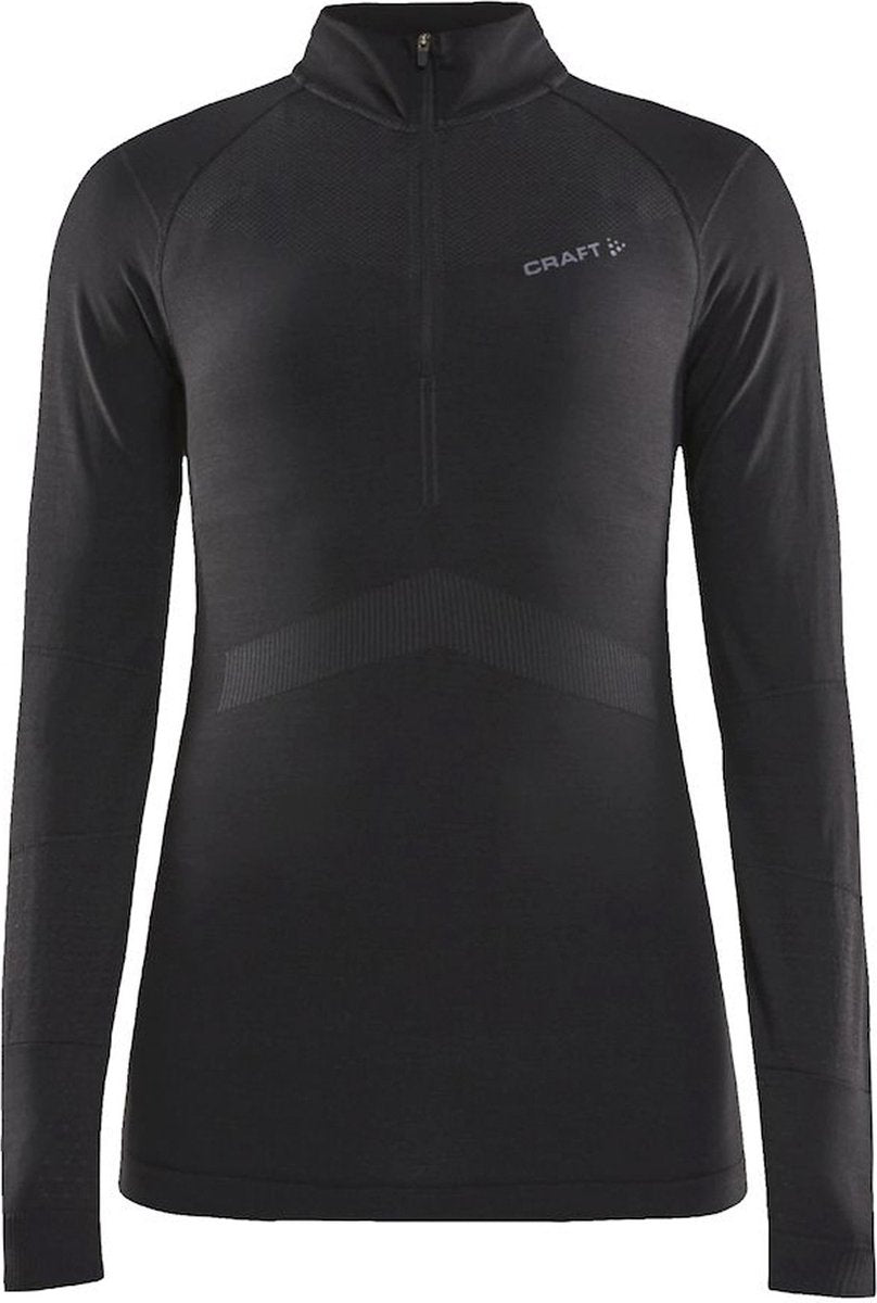 Camiseta térmica Craft Active Intensity con cremallera para mujer - Talla L