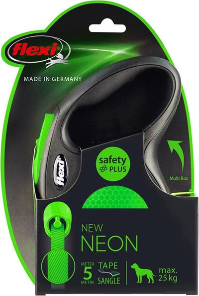 Flexi rollijn Nuovo nastro neon nero verde