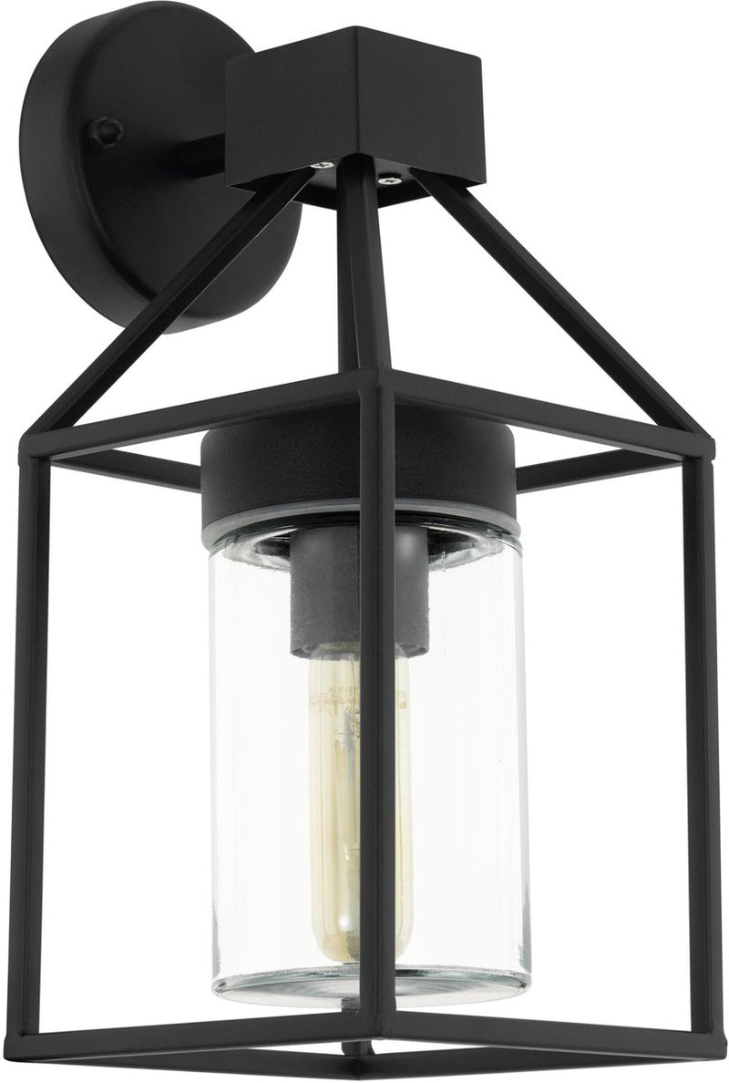 Eglo trecate wandlamp buiten - e27 - 35,5 cm - zwart