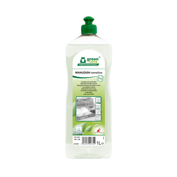 Detersivo per piatti Green Care Professional Manudish Sensitive (1 litro)