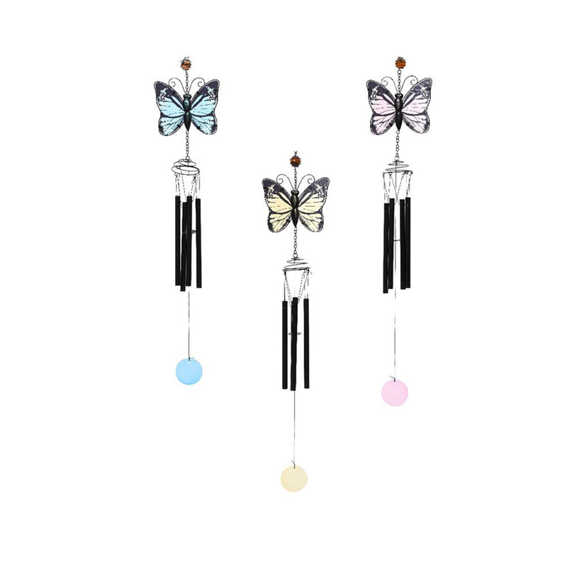 Campana de viento Decoris mariposa h84cm
