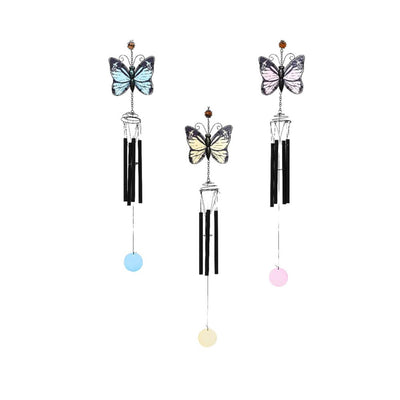 Campana de viento Decoris mariposa h84cm