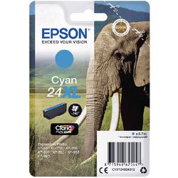 Cartucho de tinta epson c13t24324012 24xl cian