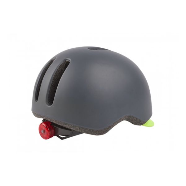 Polisport helm Commuter mat grijs fluo geel M 54-58cm
