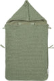Sacco imbottito per bambini Meyco Waffle - verde oliva - 40x82 cm