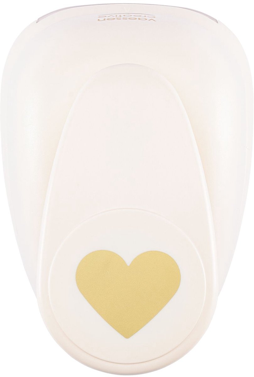 Vaessen creative pons - figuurpons - hart - 6,2 x 7,3 cm
