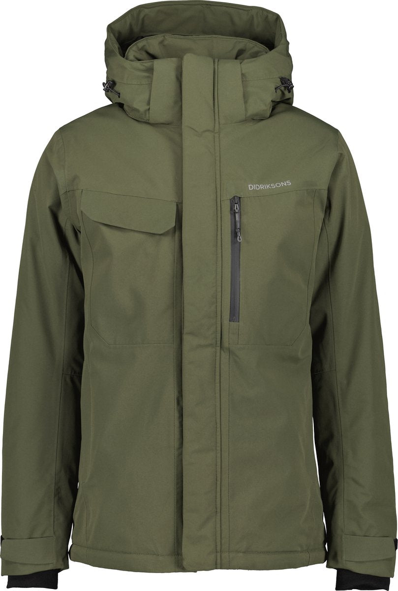Giacca outdoor da uomo Didriksons stefan usx jkt - verde intenso