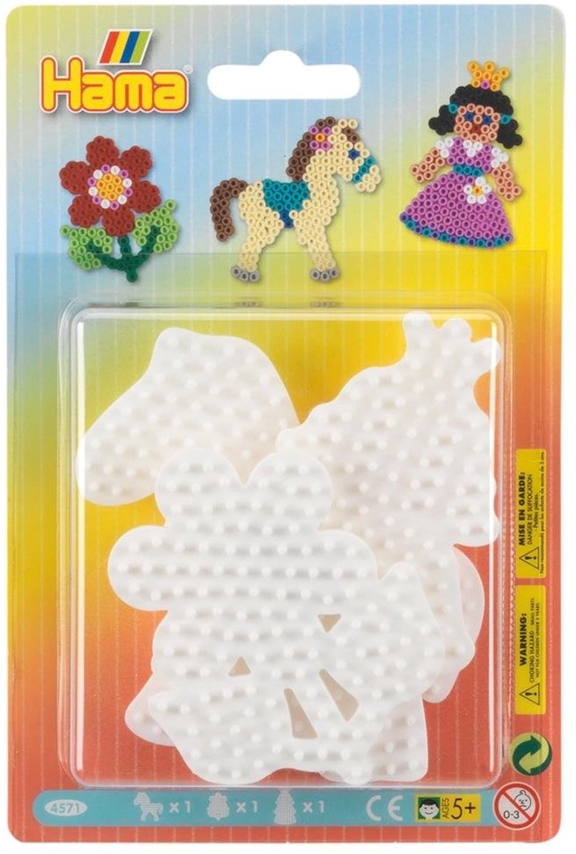 Hama Iron Beading Plates Pony, Bloem, Princess