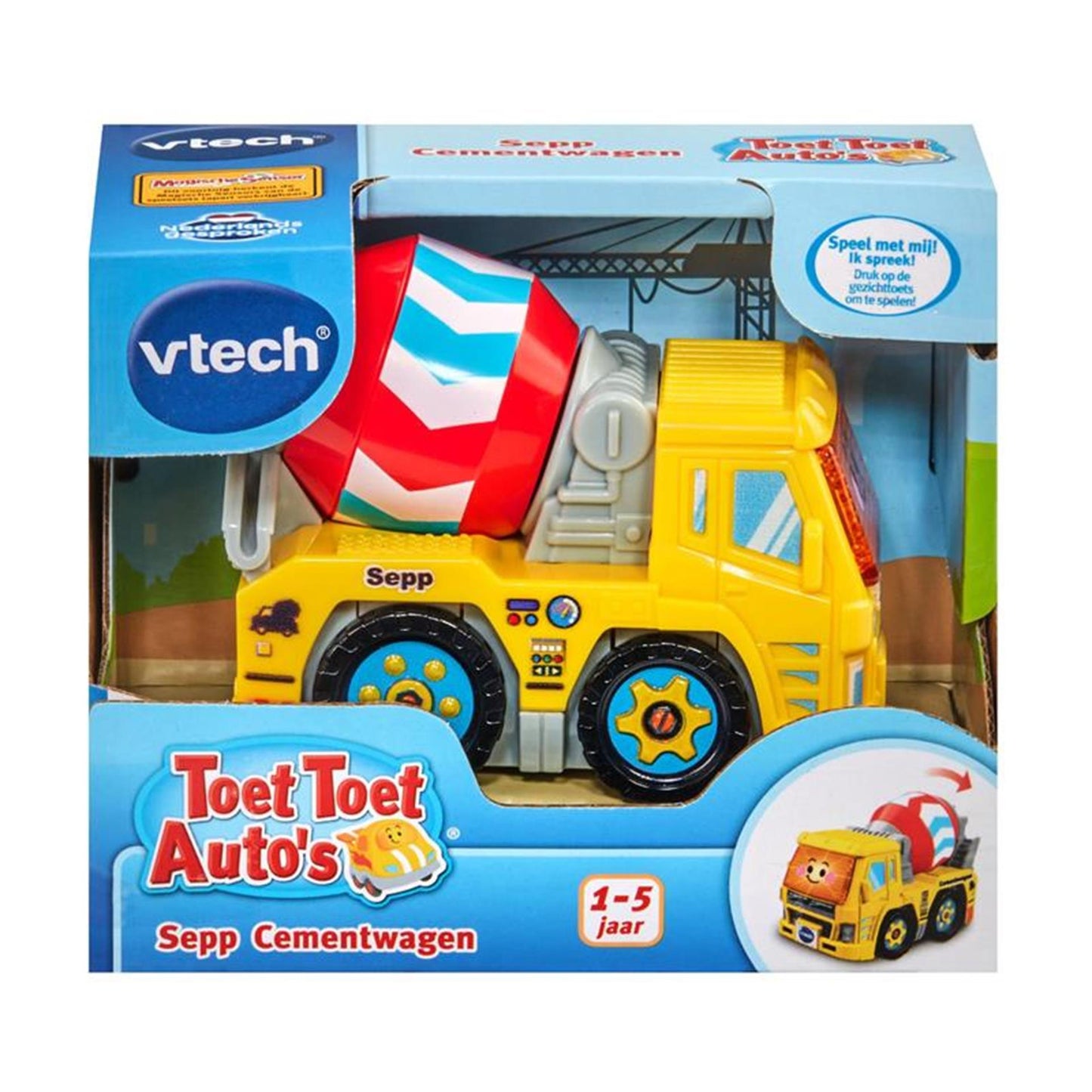 Vtech Toet Toet Auto's Sepp Cement Wagen