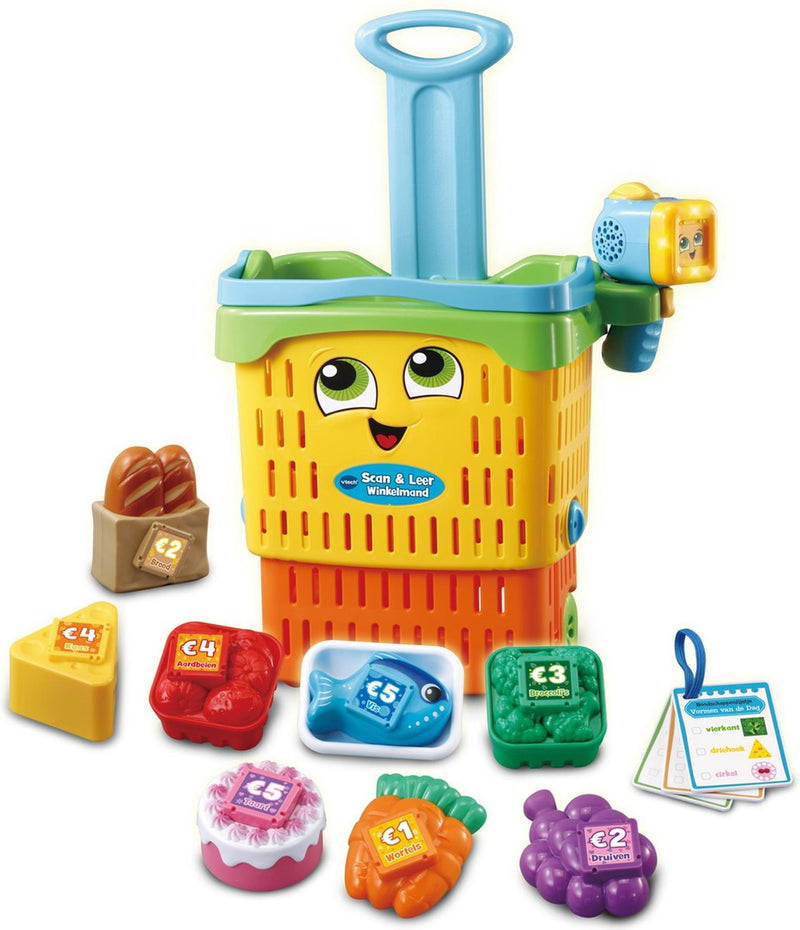Vtech Shopping Basket Scaning in pelle 19 x 32 x 29 cm giallo 13 pezzi