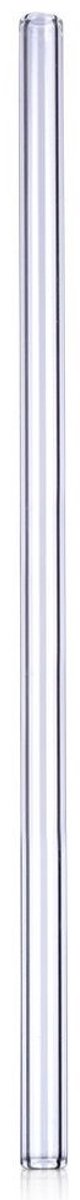 Alpina - glass drinking straws - 20 cm - incl. cleaning brush - set of 4