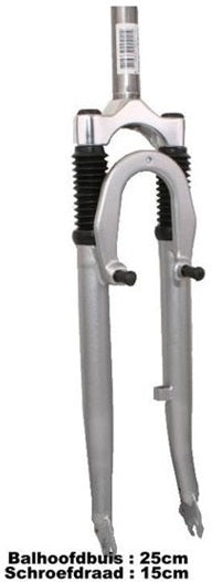 Suspensión de horquilla de 28 pulgadas 1.1 8 Roller de rollero en V negro