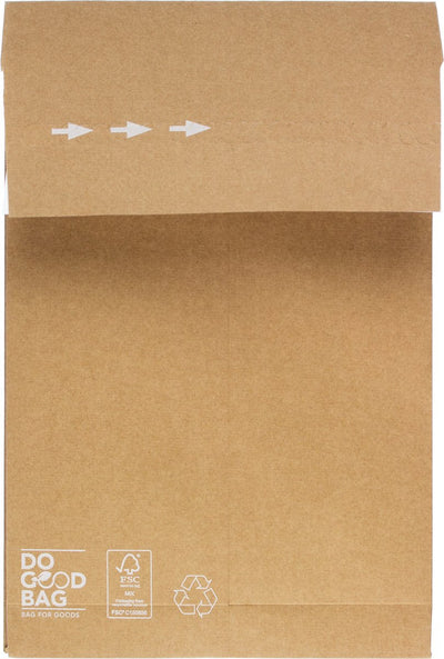 Raadhuis monsterzak - 200x300x50mm - do good bag - bruin - 10 stuks - rd-309900-10