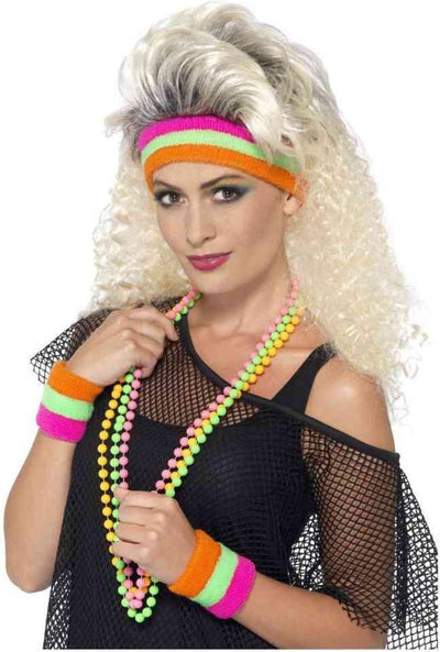 Smiffys - Juego de accesorios para disfraz de muñequeras - multicolores