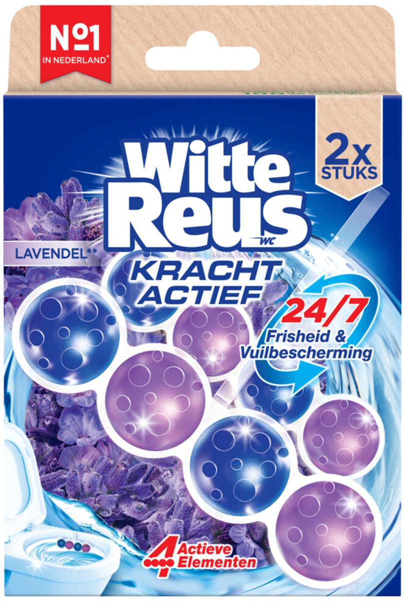 Blocco WC gigante bianco power active lavanda - 2 pezzi