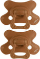 Difrax fopspeen natural - 18+ maanden - bruin - 2 stuks