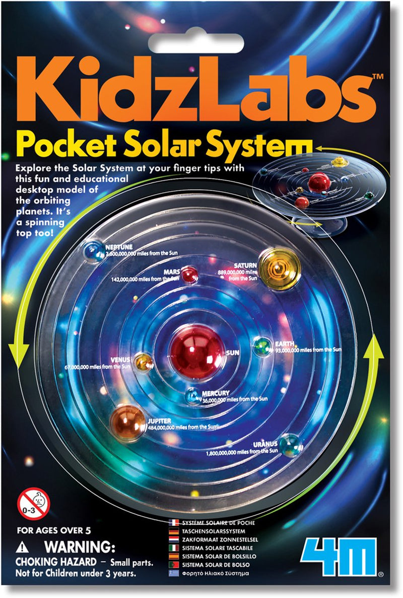 4m ciencia y juegos - construye tu propio modelo de sistema solar - versión mini - creación de modelos - kidzlabs - 5+
