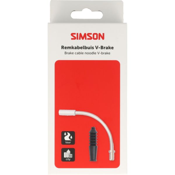 Tubo de cable de freno Simson V-brake incl. caucho