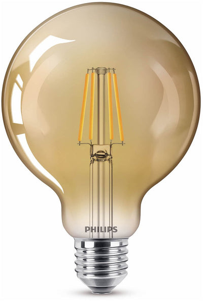 Philips LED globe gold - 35 W - E27 - extra warm white light