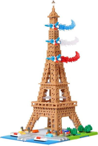 Bandai - nanoblock - torre eiffel deluxe - minifigure in mattoncini 2500 pezzi - kit di costruzione modello di montaggio monumenti parigi - kit di costruzione giocattoli per bambini 12 anni e + adolescenti adulti - nbc057