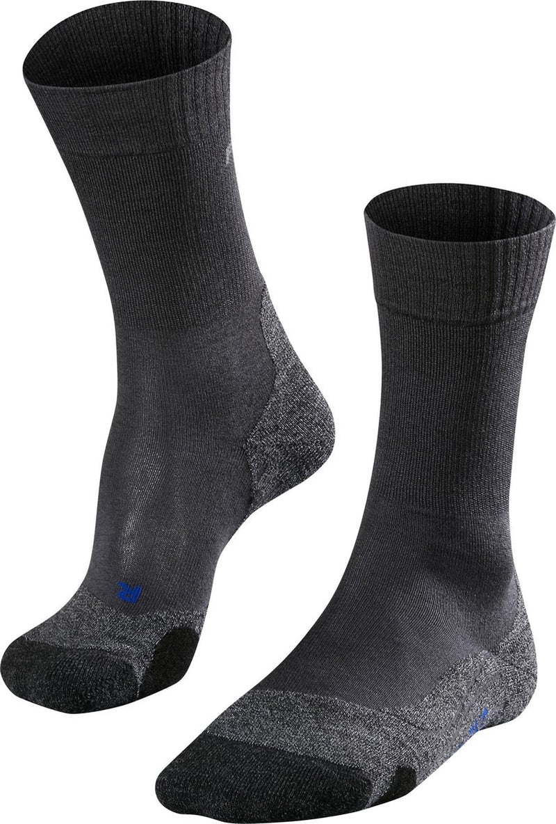 Falke tk2 cool anti-blaar dik lyocell functioneel materiaal wandelsokken heren grijs - maat 42-43