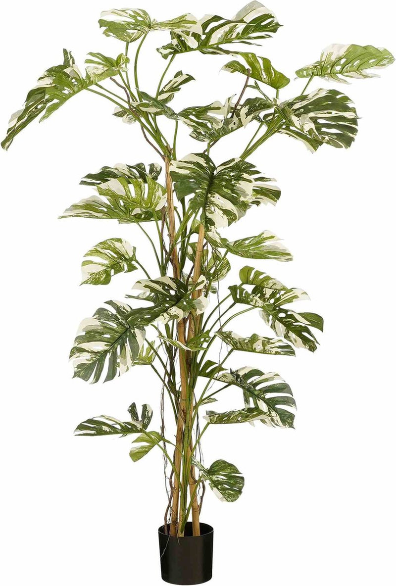Mica decorations kunstplant monstera - 145x145x190 cm - polyester - groen