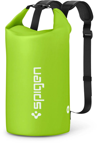 Spigen aqua shield waterdichte tas 30l voor buiten kamperen water groen