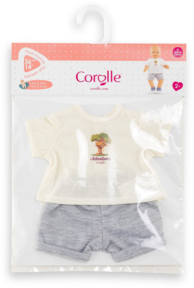 Corolle t-shirt with shorts small explorer - 36cm