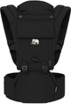Deryan pack ergonomische draagzak - babydrager + opbergvakjes - zwart